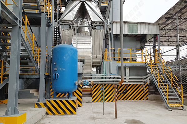 沙鋼年產(chǎn)60萬噸鋼渣微粉生產(chǎn)線項(xiàng)目現(xiàn)場