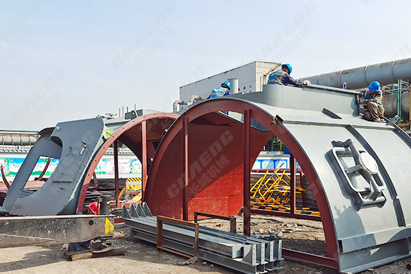 沙鋼年產(chǎn)60萬噸鋼渣微粉生產(chǎn)線項(xiàng)目現(xiàn)場